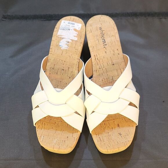 BRAND NEW WHITEMT SLIP-ON WOMEN"S WEDGE SANDAL - Picture 3 of 16